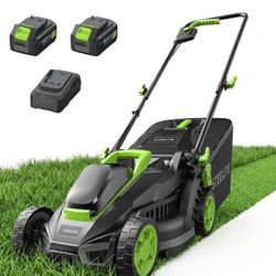 Brand New in Box - 20V 13" Cordless Brushless Lawn Mower w/ 2x 4.0Ah Batteries