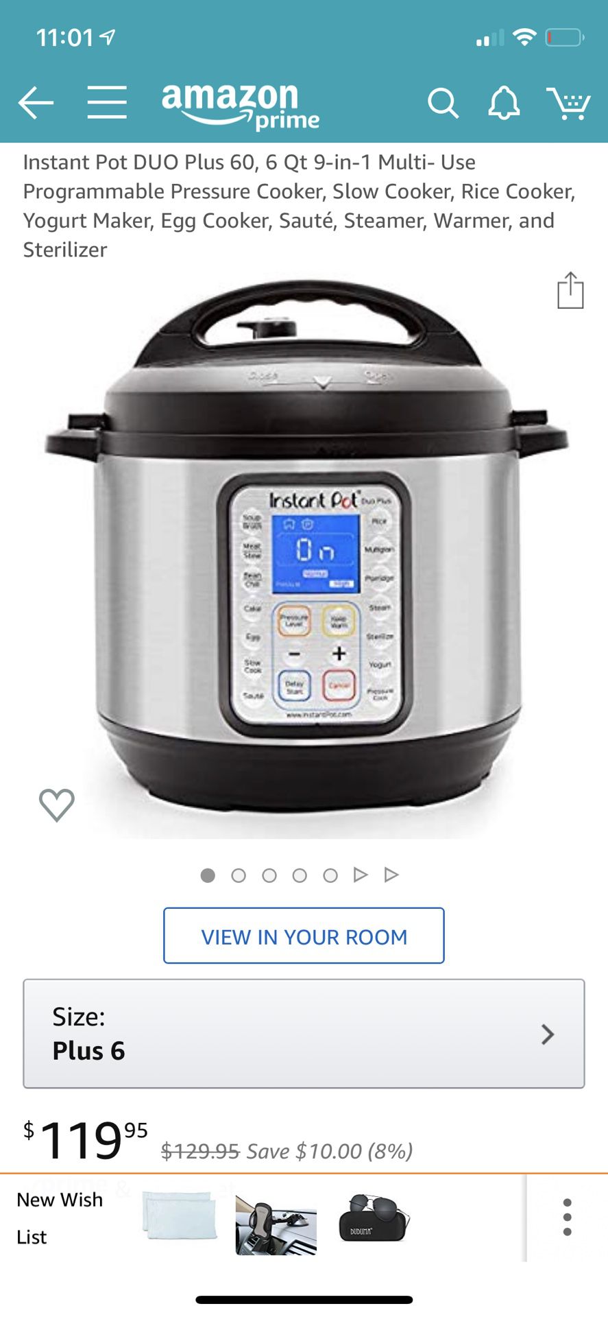 Instant pot pressure cooker
