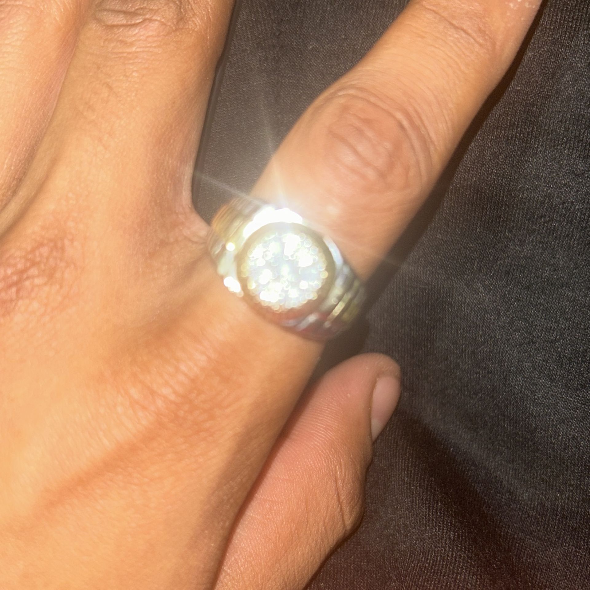 Diamond Ring Gold Plated