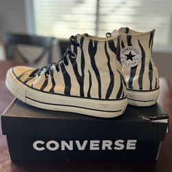 Converse High top Platform Zebra Print