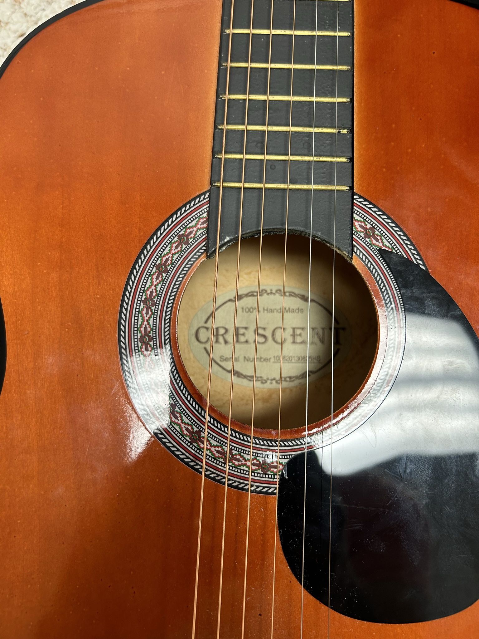 Guitar with accessories