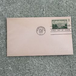 1950 First Day Cover Commemorating The National Capitol 150 Year Of The White House #990
