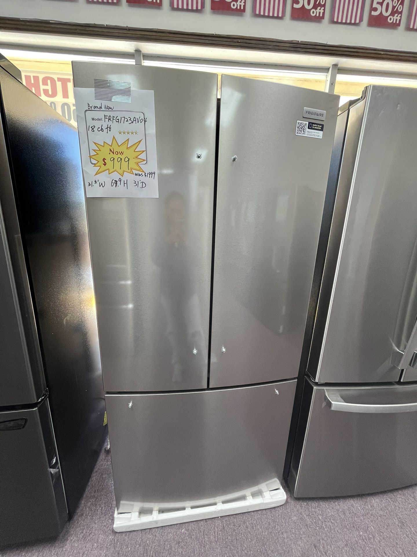 Refrigerator Stainless Steel 30” In New Open Box And 1...