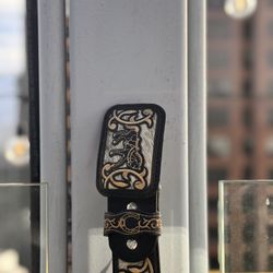 Cinto De Piel De Vaca Talla 34 Mujeres // Women's Cowhide Leather Belt, Size 34