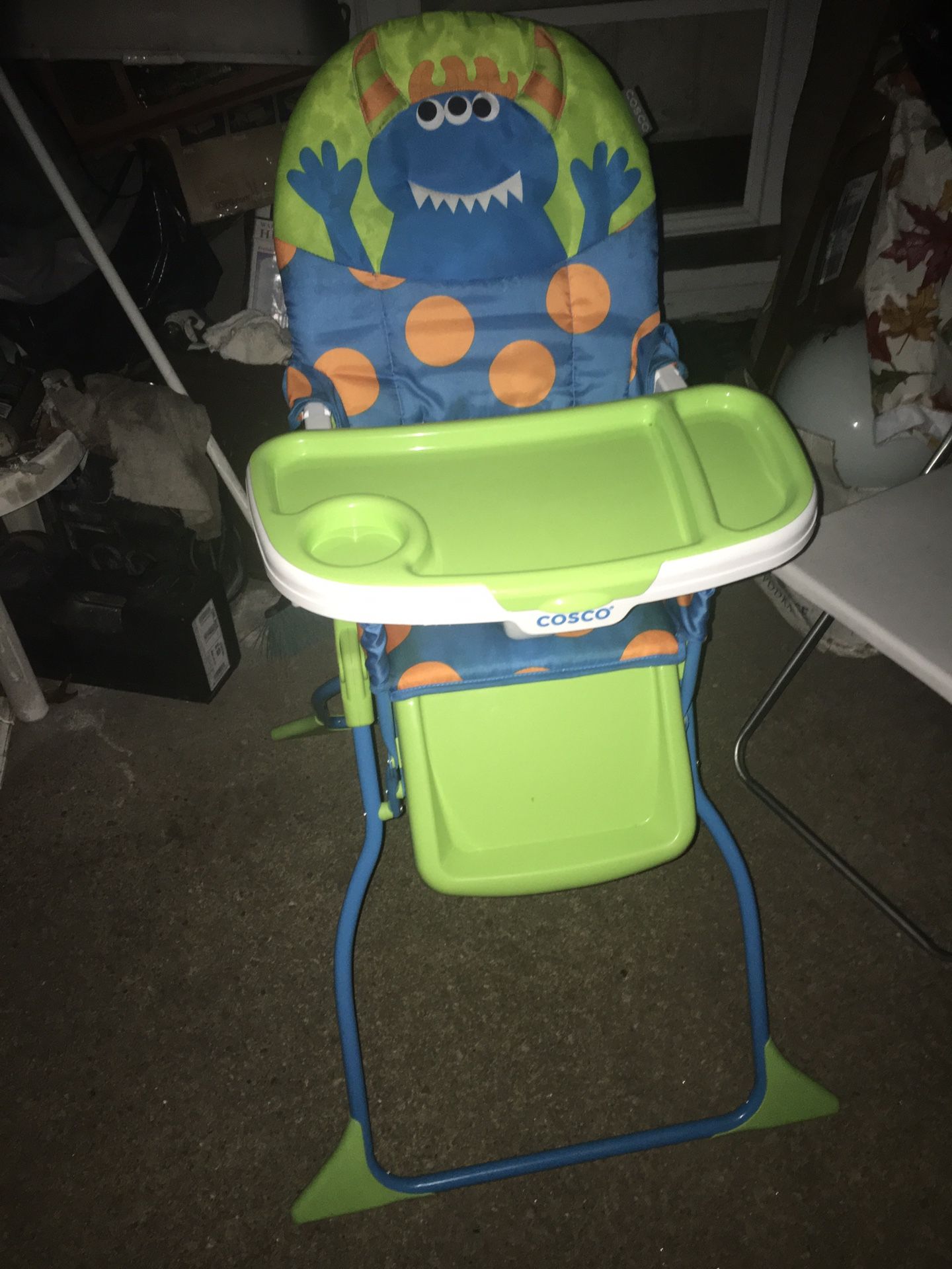 Lnew Fold up space saver high chair very nice only $30 firm