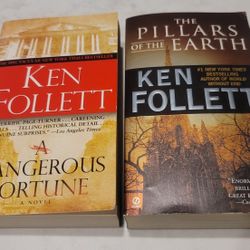 Ken Follett Paperbacks, Set Of 2