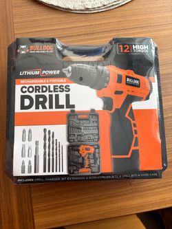 Bulldog cordless drill set