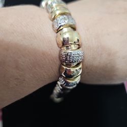 Bonde Lady Bracelet 10%Gold 90%silver 
