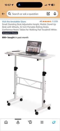 Adjustable standing desk