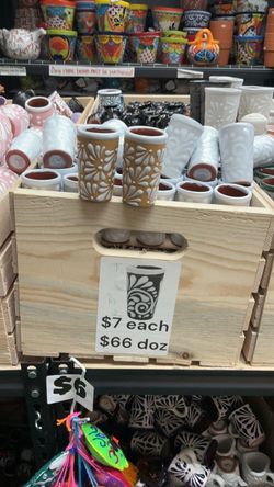 talavera shot glass $7 each $66 doz