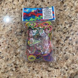 Rainbowloom Multi Color Bands With C Clips