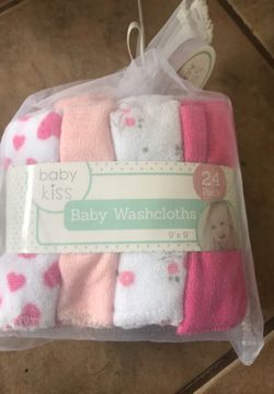 BABY WASHCLOTHS BRAND NEW $5