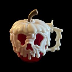 Disney Parks Red Poison Apple Stein Mug Cup Glow in the Dark Snow White