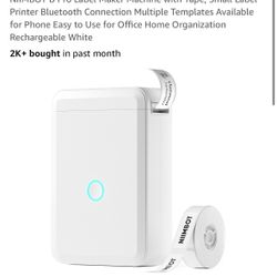 NIIMBOT D110 Label Maker Machine with Tape, Small Label Printer Bluetooth Connection Multiple Templates Available for Phone Easy to Use for Office Hom