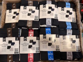 !HUGE SALE! Members Mark Girls 5 Pack Cartwheel Shorts Brand New With Tags Only $4.99!