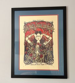 Framed Seth Avett Concert Poster