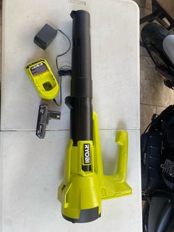 ONE+ 18V 90 MPH 250 CFM Cordless Battery Leaf Blower/Sweeper with 2.0 Ah Battery and Charger