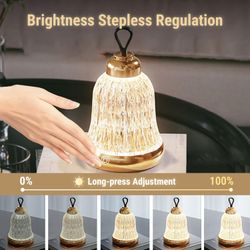KOSTA Crystal Bell Table Lamp