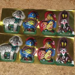 Soft Plastic Chocolate Candy Molds Easter Bunny Lamb Chicken Rooster