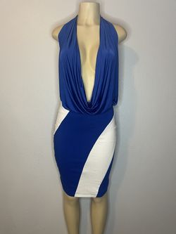 Blue And White Pensil Skirt