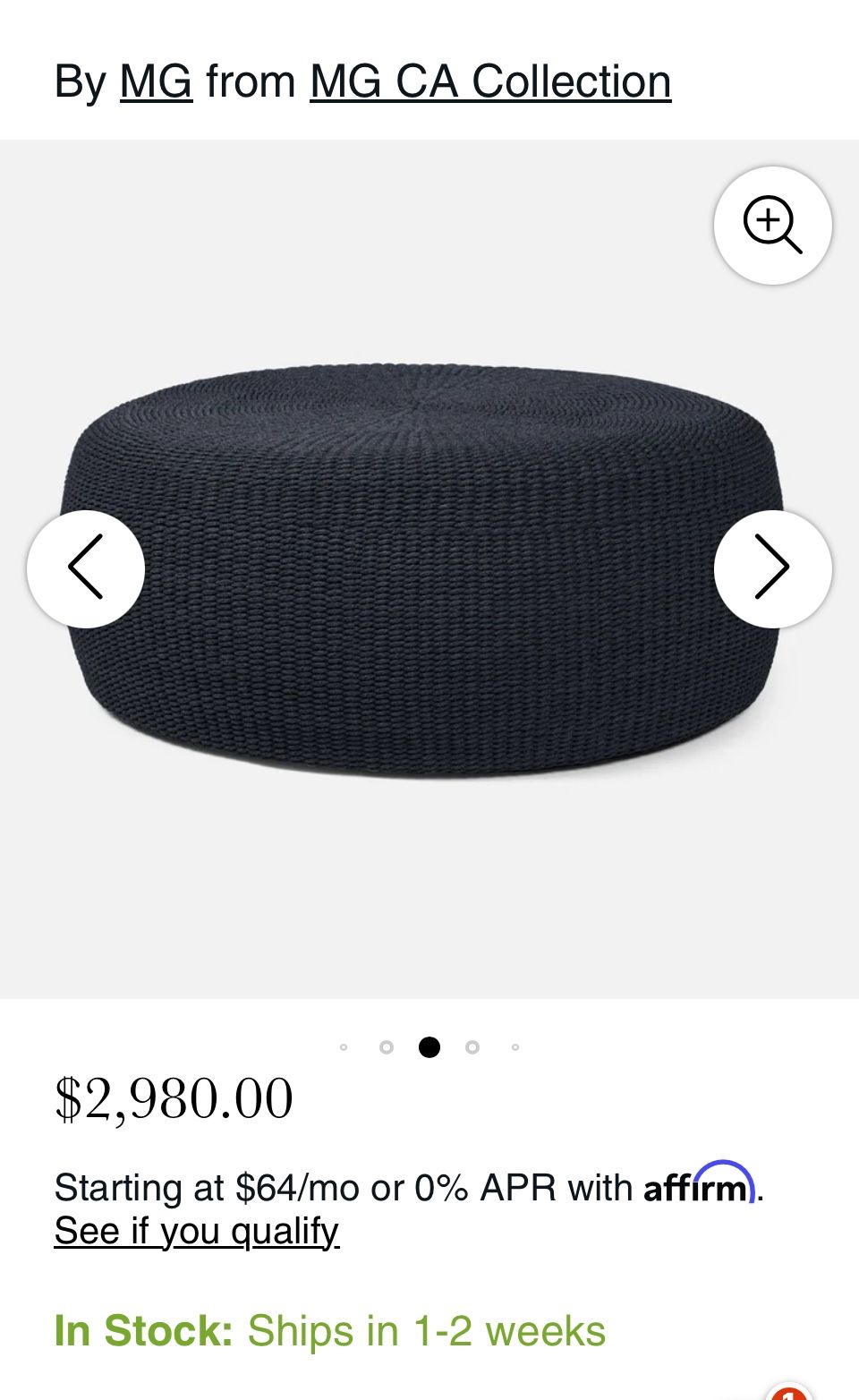 New $3000 Coffee Table Indoor Outdoor Coffee Table Retail $2980