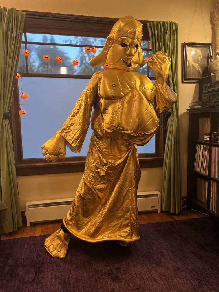 Golden Buddha Halloween Costume Fits Most 