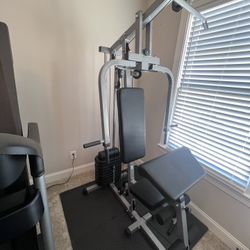 Pull Down, Curls, Chest  Workout Station 