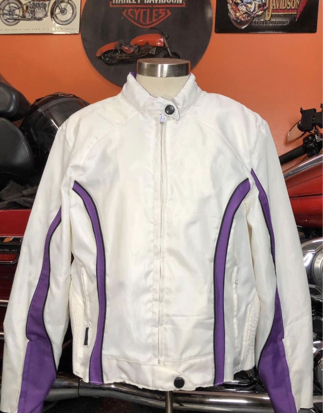 HOT LEATHERS Motorcycle Riding Jacket 2XL Women  Resistant Fabric