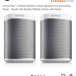 Sonos Play 1 Speakers (2)