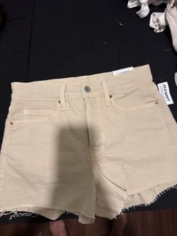 Old Navy Cream Denim Shorts