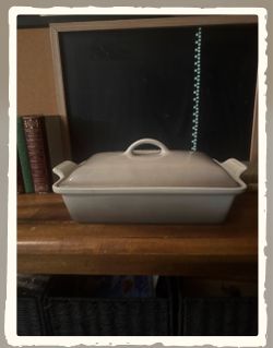 Genuine Le Creuset Covered Stoneware Casserole/Baking Dish