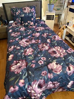 twin bed frame with mattress