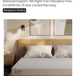 Full Mattress & Bedding 