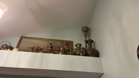 Brass Vase and BrassPots 