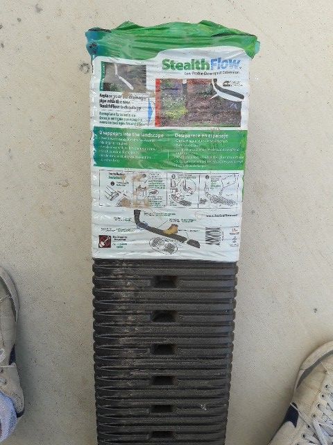 stealth flow low profile downspout extension