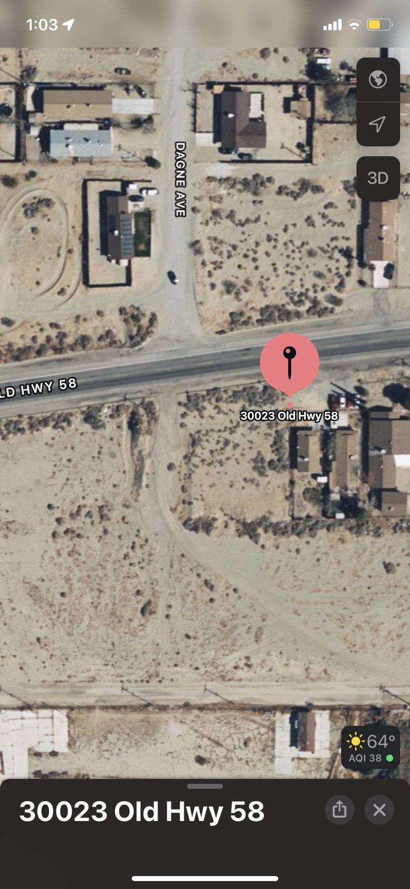 Land Lot For Sale Comes With Plans, Barstow Near The Drive In for Sale