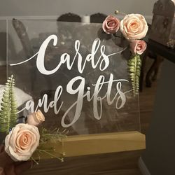 Cards and gifts sign 
