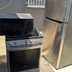 LG Fridge Microwave Stove 