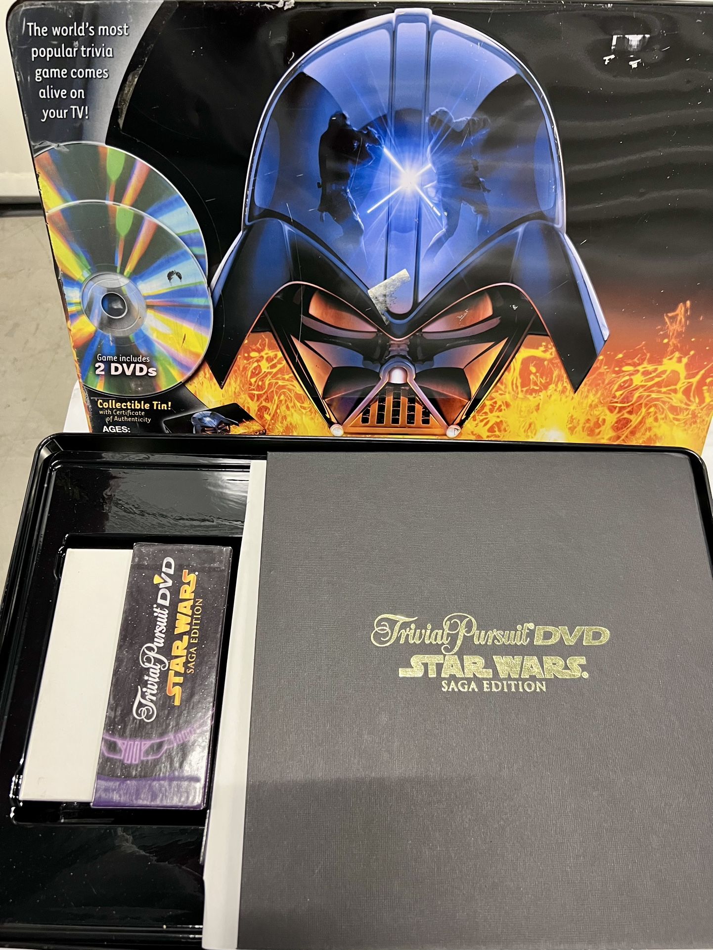 Trivial Pursuit DVD Star Wars Saga Edition Board Game