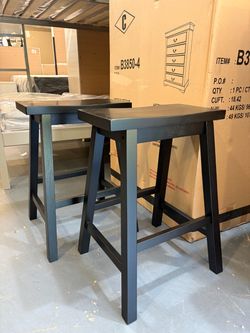 New Expresso Saddle Stool Set (2)