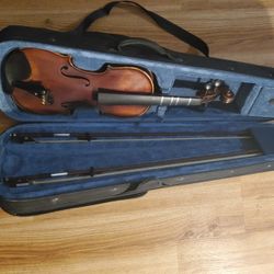 Violin W/bow (Details In Description)
