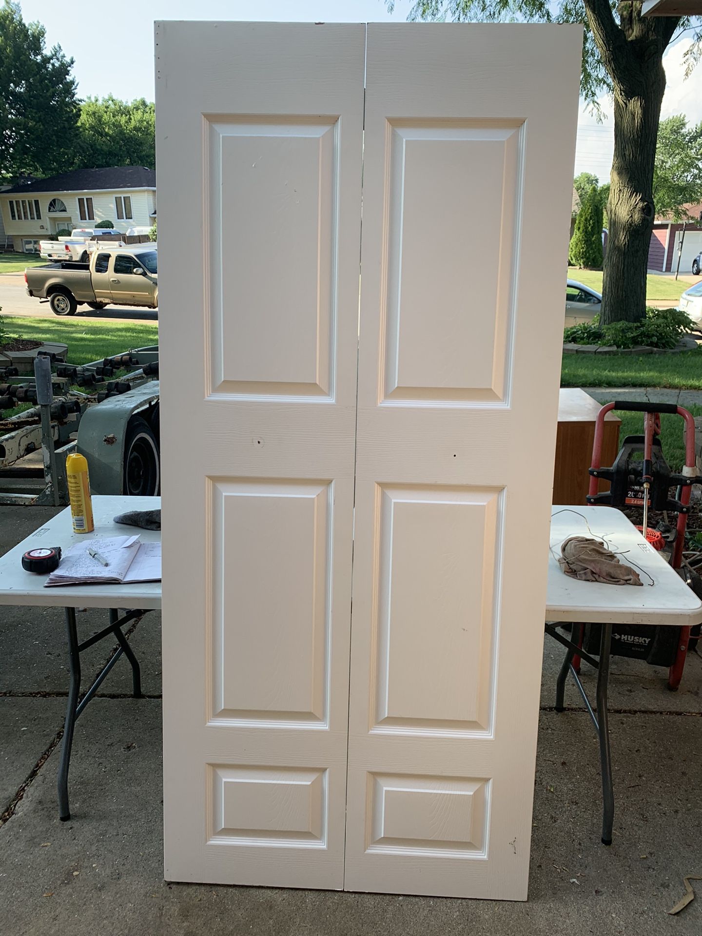 High quality solid wood folding closet door
