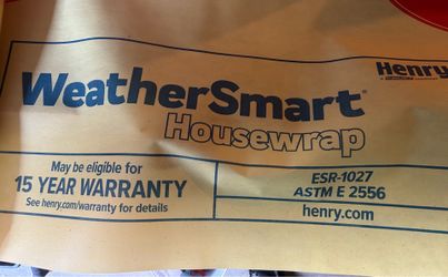 Henrys Weathersmart housewrap