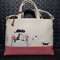 Radley LONDON & Friends Sunday Snooze Multiway Zip Top Satchel H(contact info removed) with dust bag