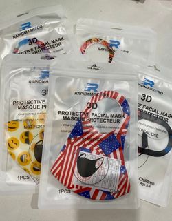 Printed Face Mask- 5 PCS Assorted Mask Set