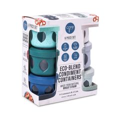 6 Pc Condiment Container 