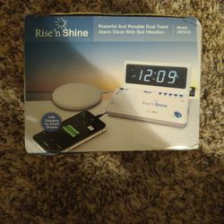 Rise n Shine Alarm Clock with Bed Vibration 