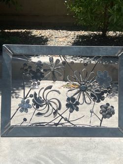 3D steel picture frame art