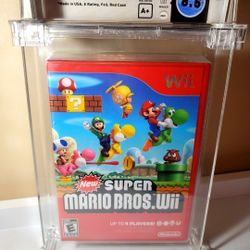 New Super Mario Bros. Wii WATA 8.5 A+ Sealed Brand New Graded