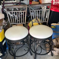 BAR CHAIRS PAIR 